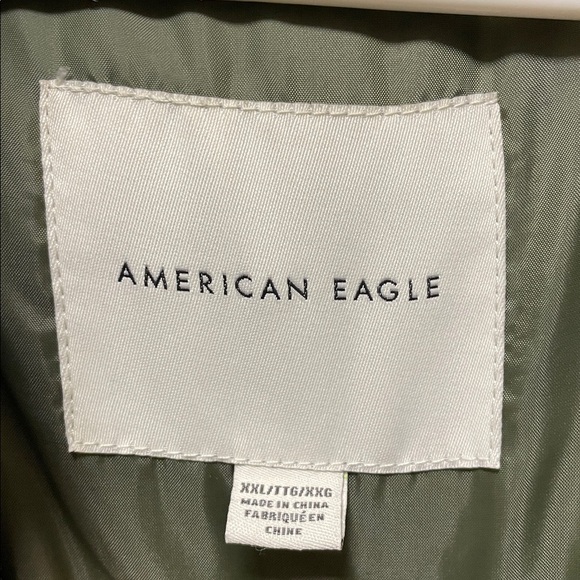 American Eagle | Army Green | Snap/Zipper Front Closure | Puffer Vest | Size XXL - Picture 6 of 16